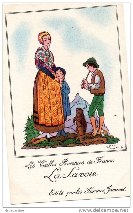 Lot De 5 Cartes Des Regions De Frrance Edite Par Les Farines Jammet La Manche L'Alsace La Corse La Savoie........ - 5 - 99 Cartes