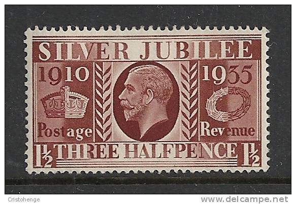 Great Britain KGV 1935 Silver Jubilee 1½d Brown HM - Neufs