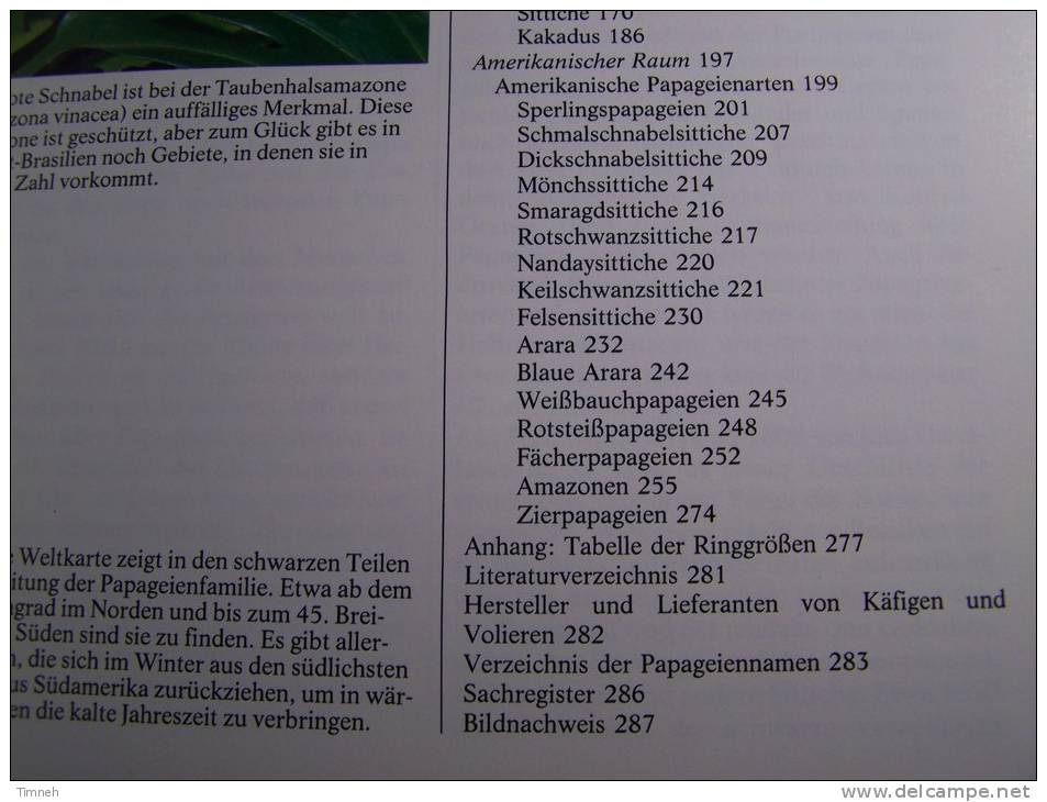 PAPAGEIEN -Lebensweise Arten Zucht - WOLFGANG DE GRAHL- ULMER VERLAG 1985-8 Auflage-fotos- - Animaux