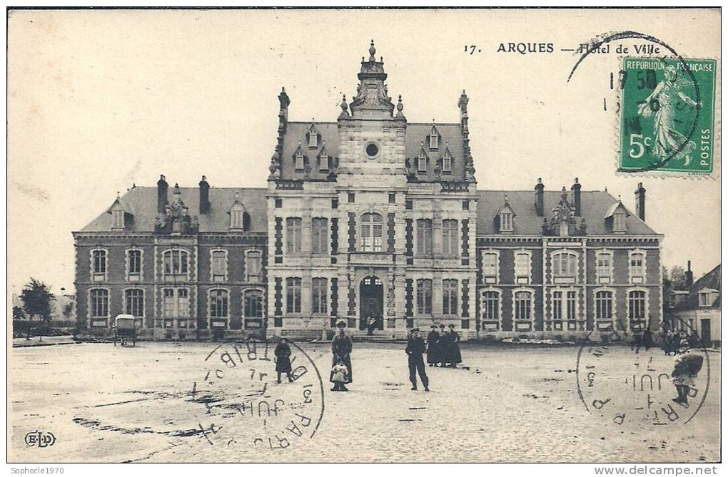 NORD PAS DE CALAIS - ARTOIS - ARQUES - Hôtel De Ville - (Animation) - Arques