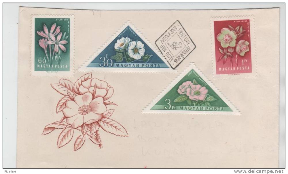 Hungary FDC 1958 Flowers (not Complete) - FDC