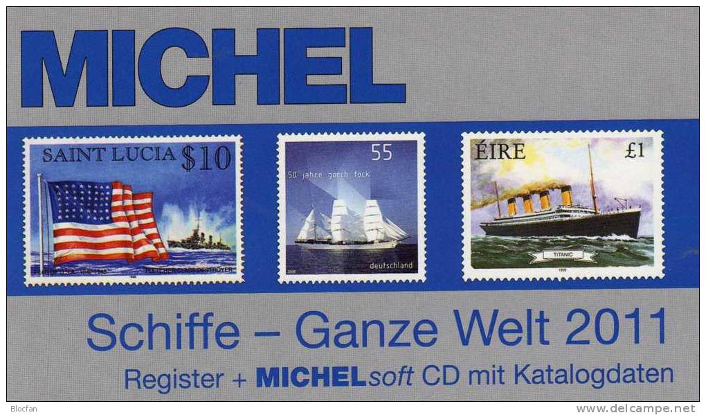 Schiffe Der Welt A-Z 2011 Neu 50€ Boote Schiffsmotive MlCHEL Register Mit CD 29000 Stamps Topics Ship Of All The World - CDs