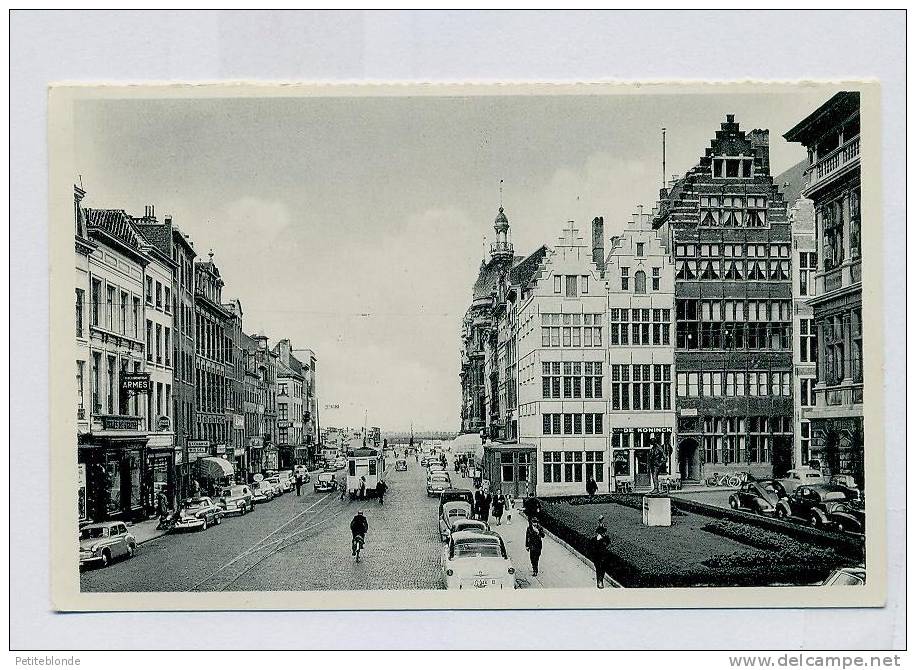 (H673) - Antwerpen - Suikerrui / Anvers - Canal Au Sucre + Tram, Autos Et Animation - Antwerpen