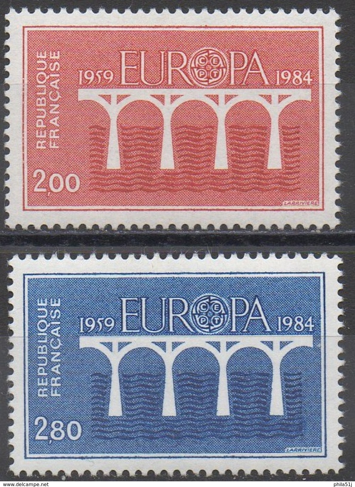 FRANCE  N°2309/2310___NEUF**  VOIR  SCAN - 1984