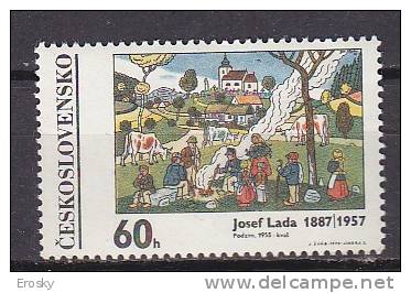 L3518 - TCHECOSLOVAQUIE Yv N°1779 ** PEINTURES - Unused Stamps