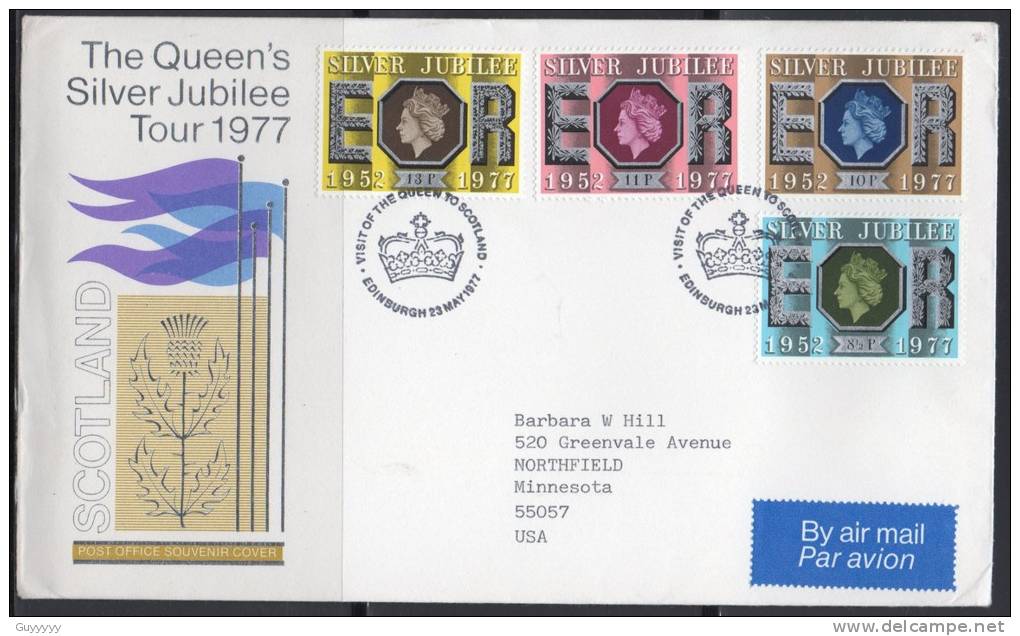 Grande-Bretagne - FDC - 1977 - Jubilée De La Reine Elisabeth II - 1971-1980 Decimal Issues