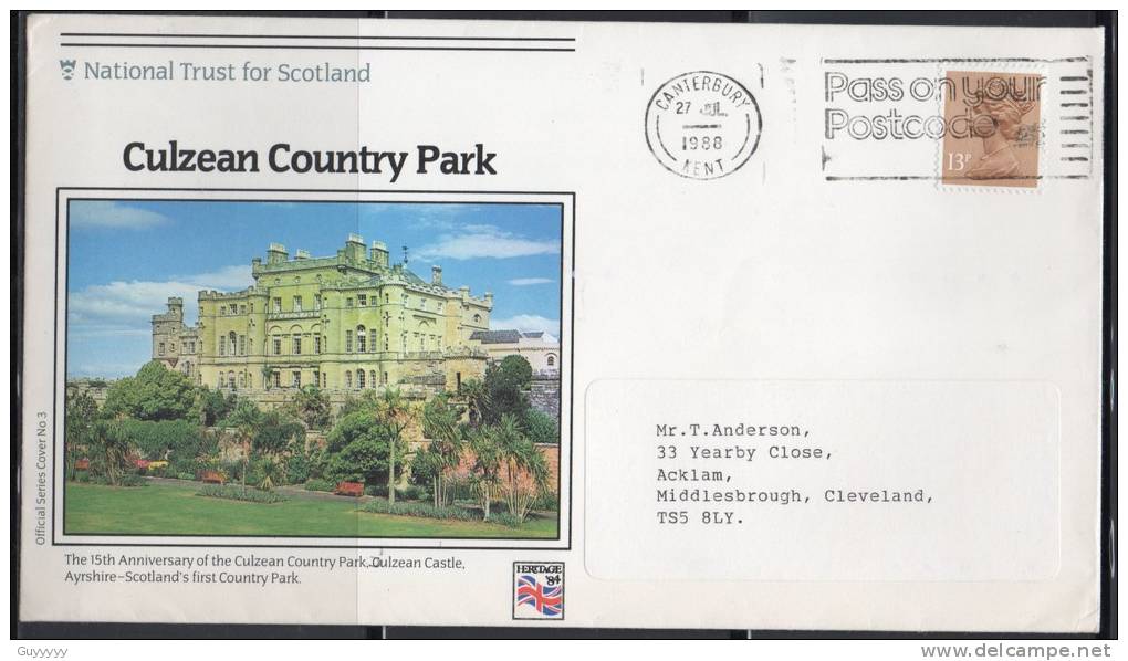 Grande-Bretagne - FDC - 1988 - Culzean Country Park - 1981-1990 Decimal Issues