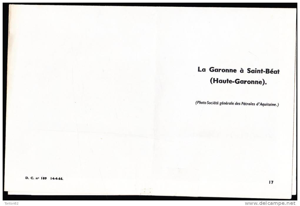 Poster Couleur  : " La Garonne à Saint-Béat "  ( Haute-Garonne ) - Géographie