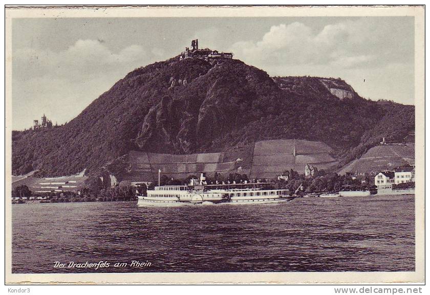 Der Drachenfels Am Rhein - Koenigswinter