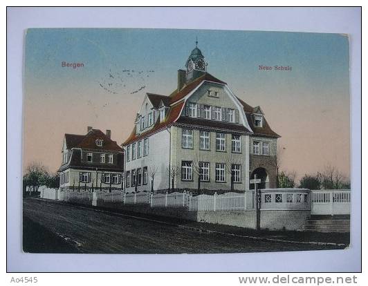 DC27 AK Bergen - Neue Schule - 1914 - Ruegen