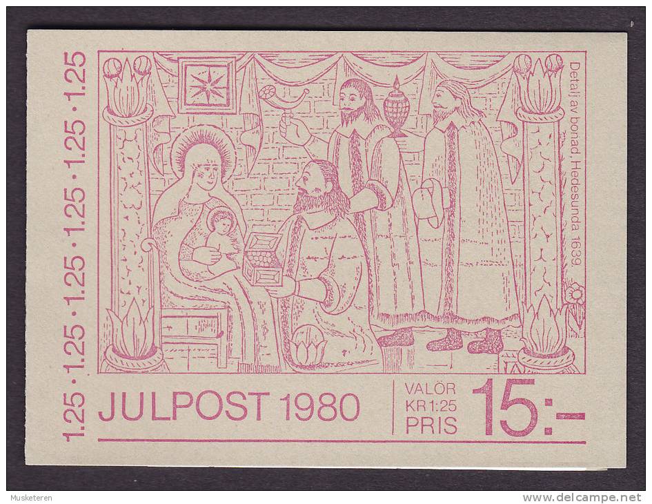 Sweden 1980 Markenheftchen Booklet Mi. 1133 D     1.25 Kr Weihnachten Christmas Engel Angel (2 Scans) MNH** - 1951-80