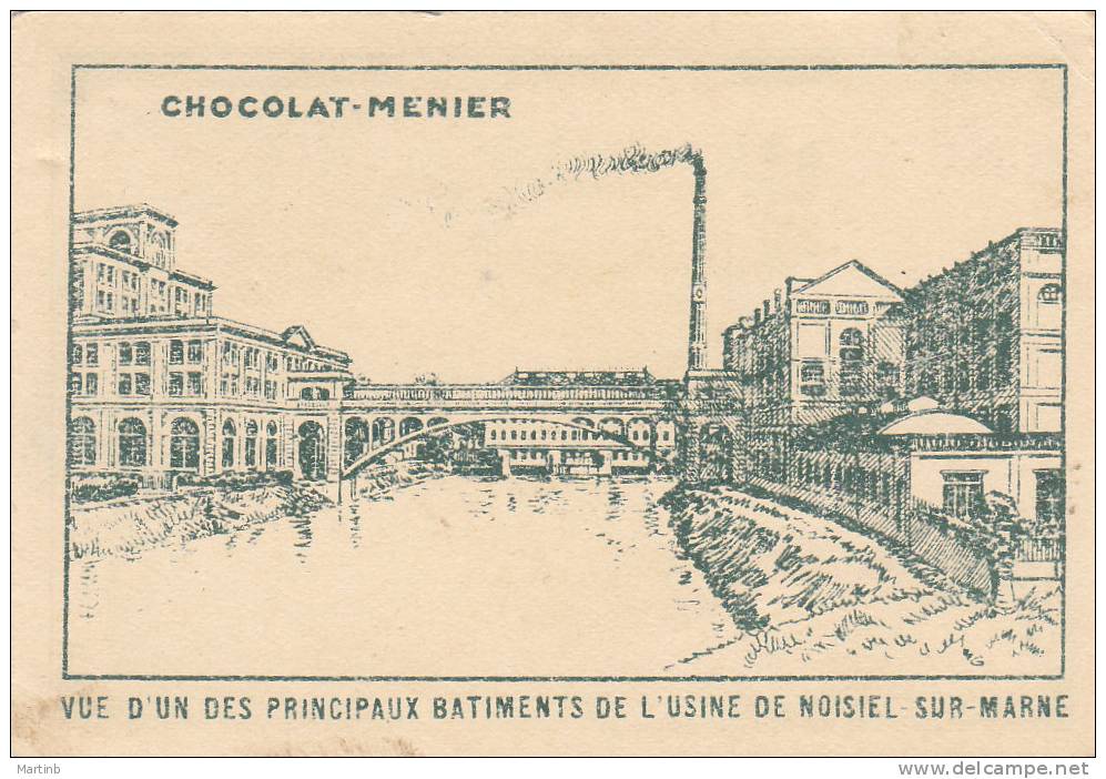 CHROMO  Image Chocolat MENIER   Cathedrale De RODEZ  Verso Usine  NOISIEL Sur MARNE  N° 329 - Menier