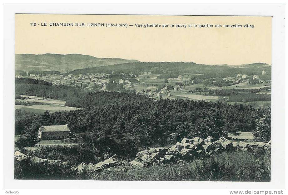 LE CHAMBON SUR LIGNON - Vue Générale Sur Le Bourg Et Le Quartier Des Nouvelles Villas - Le Chambon-sur-Lignon