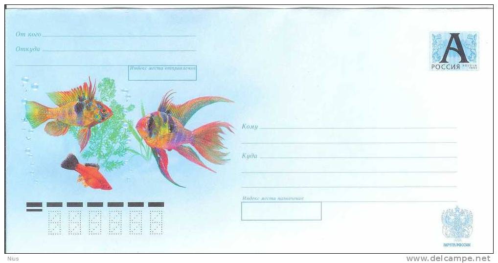 Russia 2010 Fishes Fish Fauna - Stamped Stationery