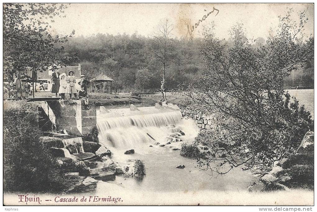 THUIN : Cascade De L'Ermitage - Cachet De La Poste 1907 - Thuin