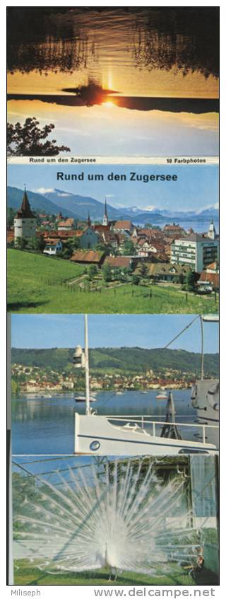 ZUG - CHAM - IMMENSEE - RISCH, RIGI - WALCHWIL - Rund Um Den Zugersee -  Dépliant De 10 Mini Cartes Postale (925) - Cham