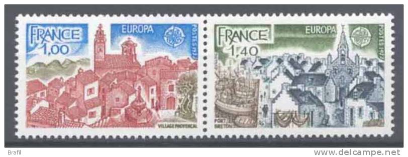 1977 Europa C.E.P.T. , Francia , Serie Completa Nuova (**) - 1977