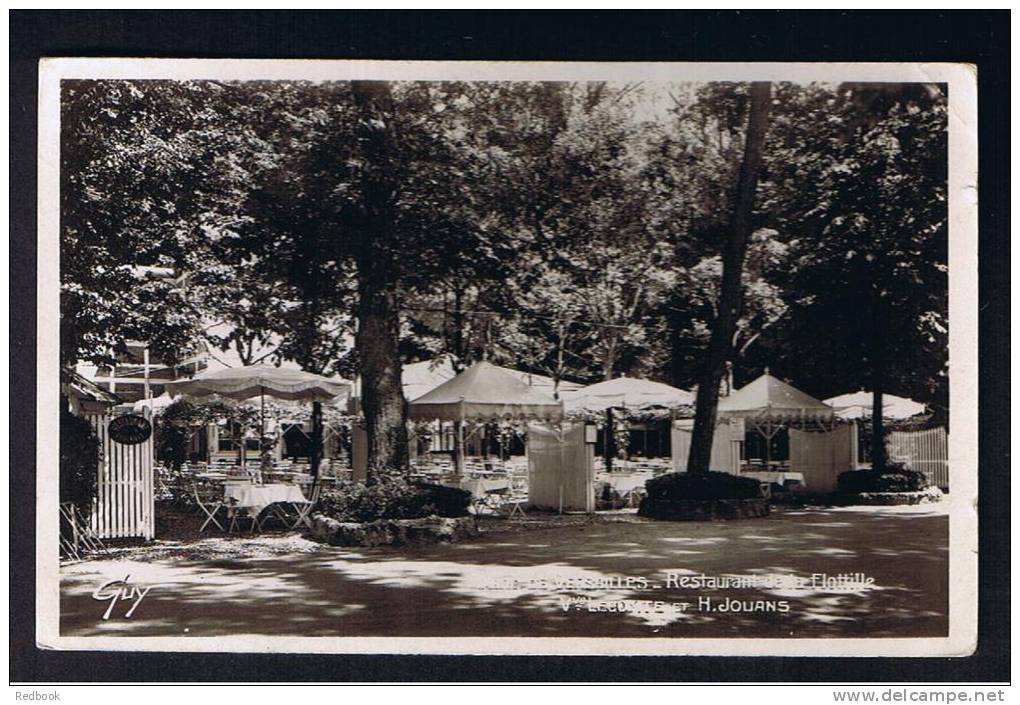 RB 767 - 1938 Real Photo France Postcard - Parc De Versailles - Restaurant De La Flottille - 1Fr Rate To Northiam UK - Ile-de-France