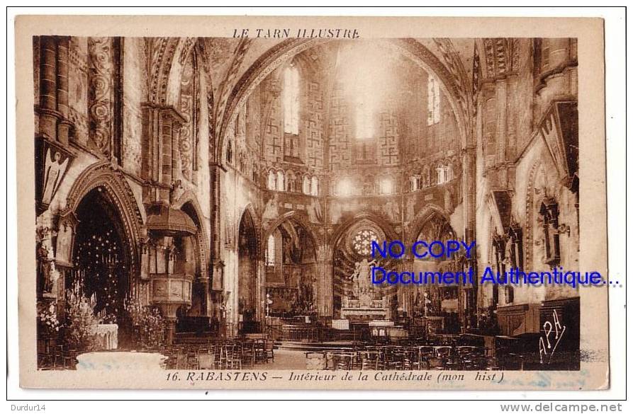 RABASTENS  ( Tarn )  Intérieur De La Cathédrale - Rabastens