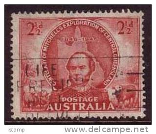 1946 - Australian Centenary Of Mitchell's Exploration 2.5d RED Stamp FU - Oblitérés