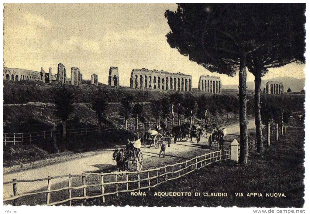 Postal, Acueducto De Claudio,, Italia,  Arqueología,, Post Card - Otros & Sin Clasificación