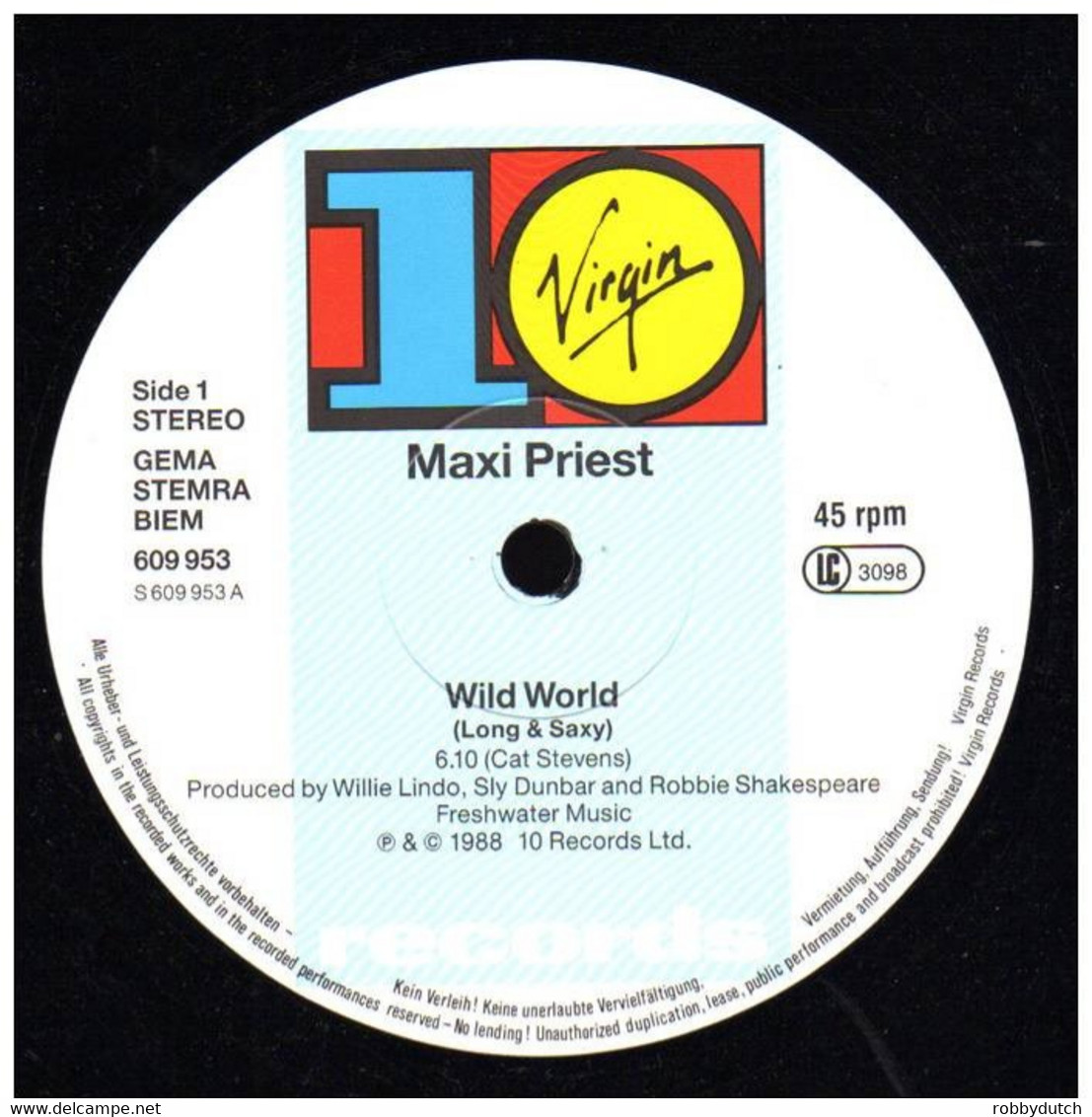 * 12" EP *  MAXI PRIEST - WILD WORLD (Germany 1988 Ex-!!!) - 45 T - Maxi-Single