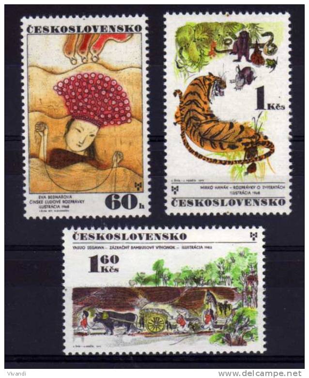 Czechoslovakia - 1971 - Biennial Exhibition Of Book Illustrations For Children - MNH - Unused Stamps
