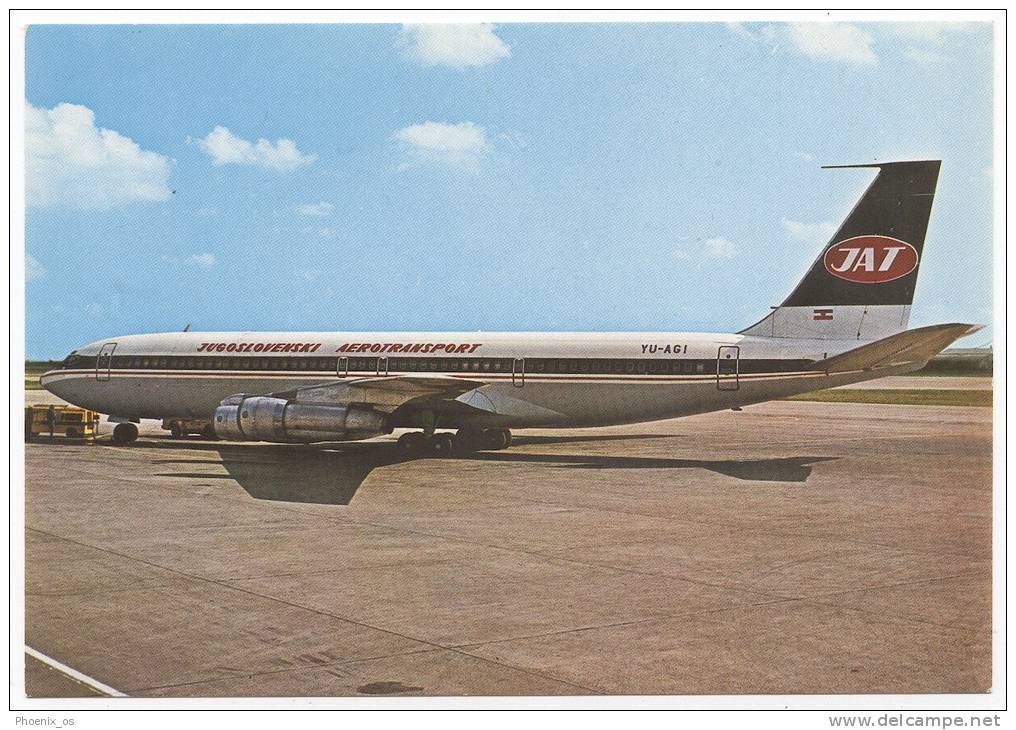 YUGOSLAV AIRLINES - JAT, Boeing 707 Aircraft - 1946-....: Moderne