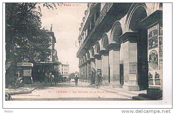 CASTRES - 90 - Les Arcades De La Place Nationale - Castres