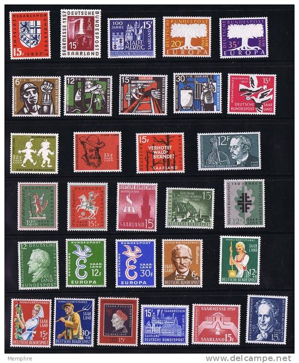 1957-9  Commémoratifs Divers  ** MNH - Neufs