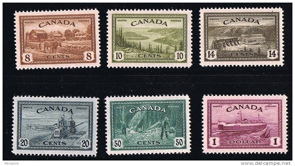 1947  Peace Issue  - Émission De La Paix  Sc 268-273 * MH - Neufs