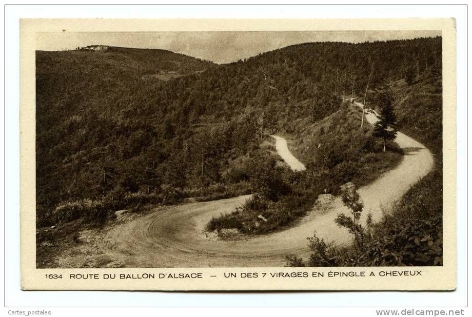 * Route Du Ballon D'Alsace - Un Des 7 Virages En Epingle à Cheveux - Lorraine