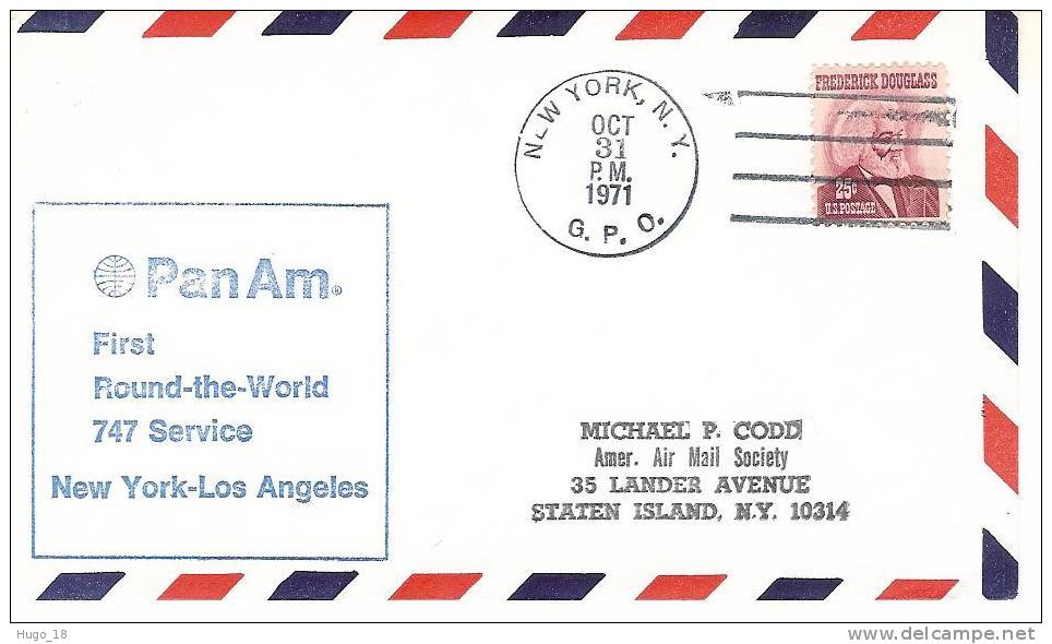 FFC  New York-Los Angeles   PanAm   31/10/1971 - 1971-1980