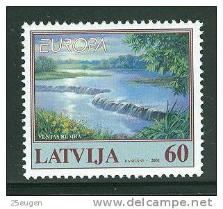 LATVIA  2001  EUROPA CEPT  MNH - 2001