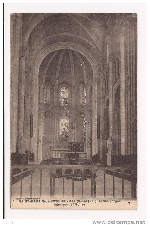 ( 76 )  SAINT MARTIN De BOSCHERVI LLE  Eglise Saint Georges - Saint-Martin-de-Boscherville
