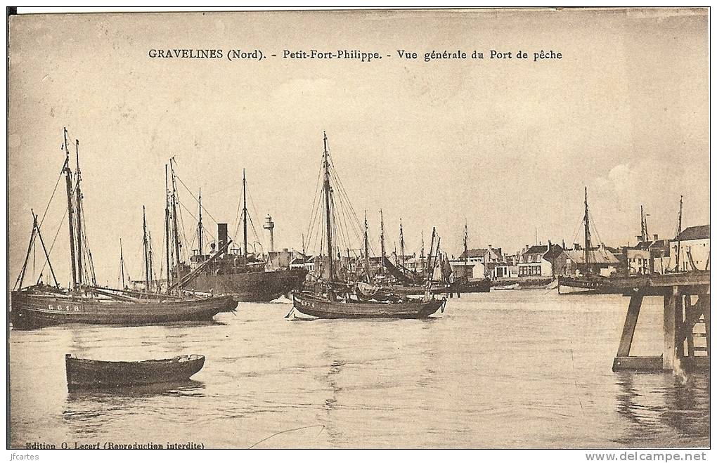 59 - GRAVELINES - Petit-Fort-Philippe - Vue Générale Du Port De Pêche - Gravelines