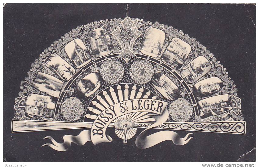 18145 - Boissy St Leger Multi Vues, Eventail . Sans éditeur, Pliures ! - Boissy Saint Leger