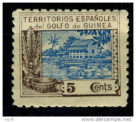 GUINEA 1924** MNH, SIN FIJASELLOS. CASA DE NIPA - Guinea Española