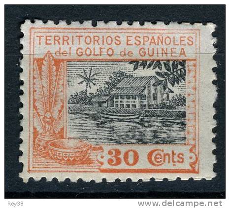 GUINEA 1924** MNH, SIN FIJASELLOS. CASA DE NIPA - Guinea Española