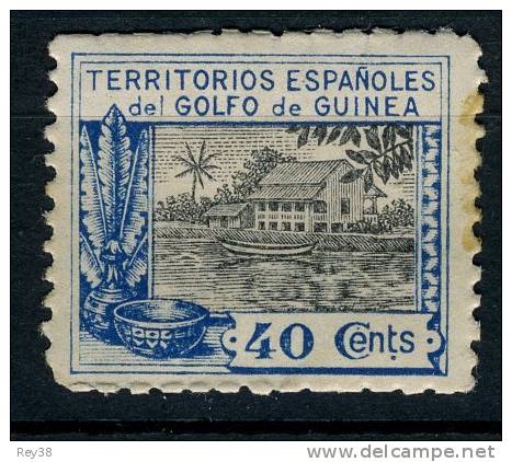 GUINEA 1924** MNH, SIN FIJASELLOS. CASA DE NIPA - Guinée Espagnole