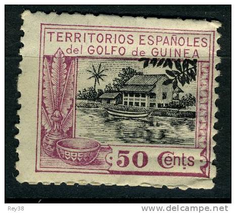 GUINEA 1924** MNH, SIN FIJASELLOS. CASA DE NIPA - Guinea Espagnole