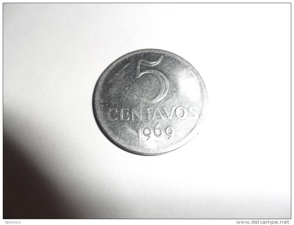 5 Centavos 1969 - Brésil