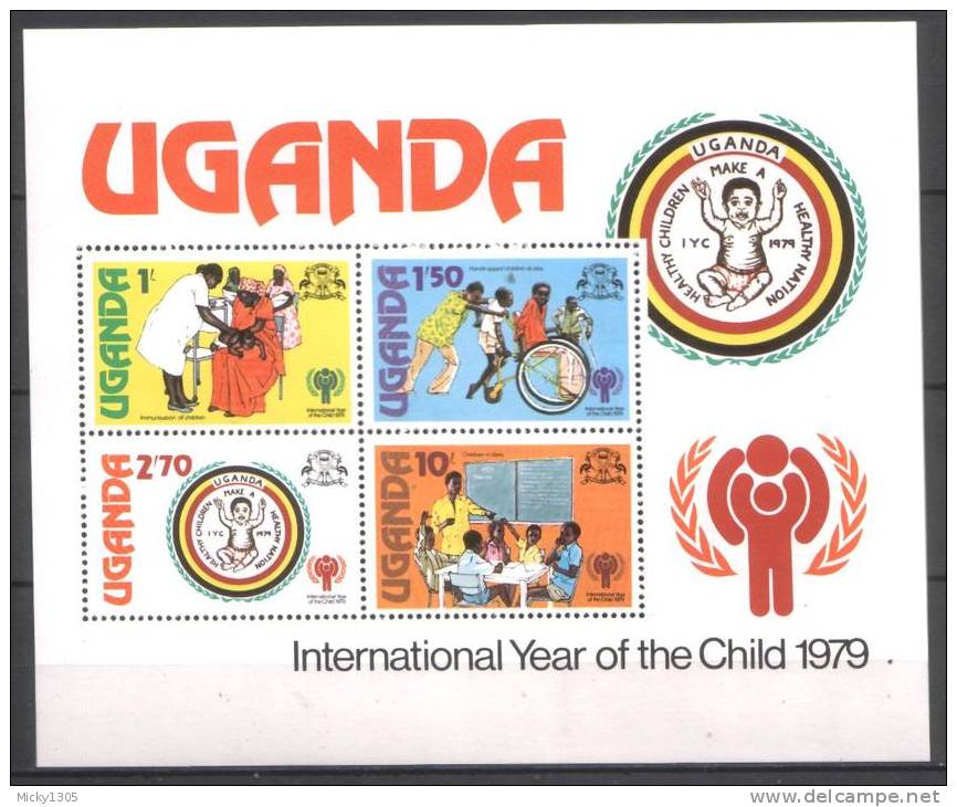 Uganda - Mi-Nr Block 16 Postfrisch / MNH ** (K489) - UNICEF