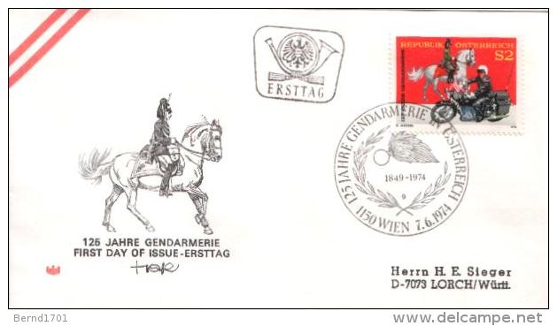 Österreich / Austria - Mi-Nr 1454 FDC (x636) - Police - Gendarmerie