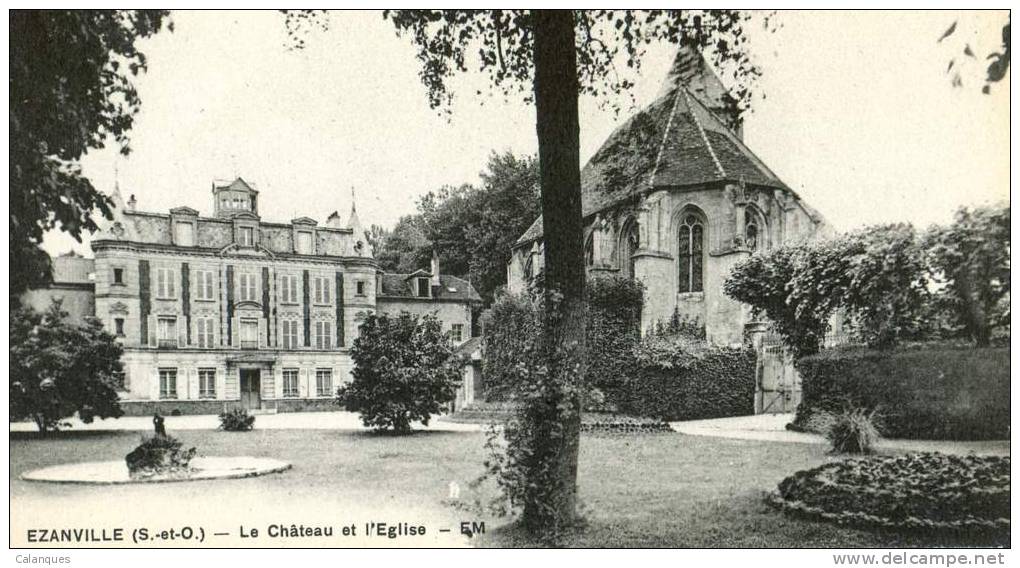 CPA Ezainville - Chateau église - Ezanville