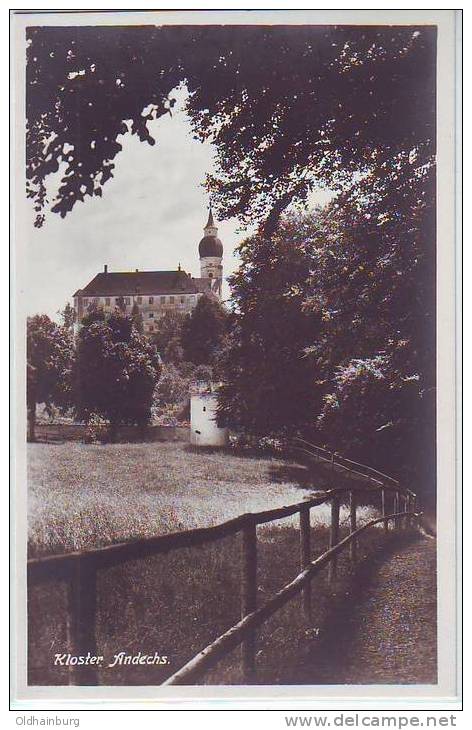 0153z: AK Kloster Andechs, Ungelaufen Ca. 1930 - Starnberg