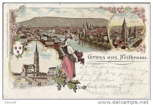 Heilbronn, Gruss Aus Heilbronn, 1901 Gel., Used - Heilbronn