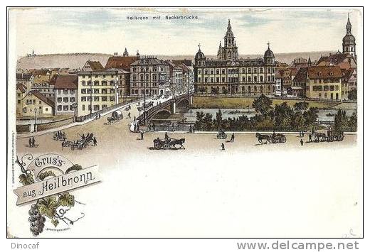 Heilbronn, Gruss Aus Heilbronn, Neckarbrücke, Ca. 1900 - Heilbronn