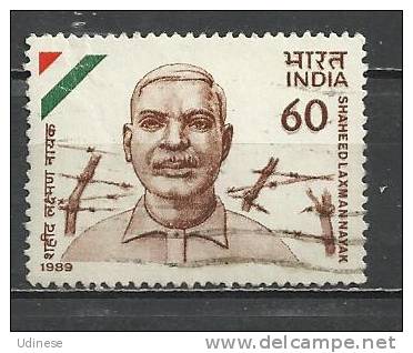 INDIA 1989 - S.L. NAYAK  - USED OBLITERE GESTEMPELT - Used Stamps