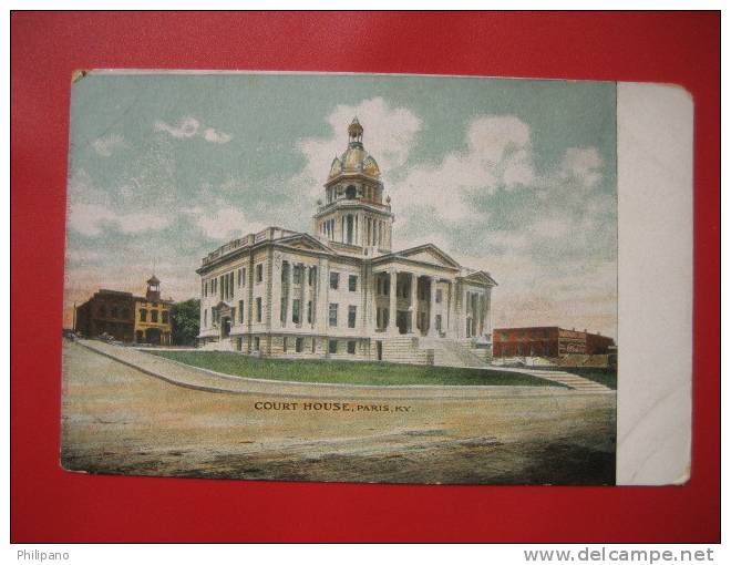 Kentucky > Paris --Court House  Undivded Back   ---   ===  == Ref 269 - Owensboro